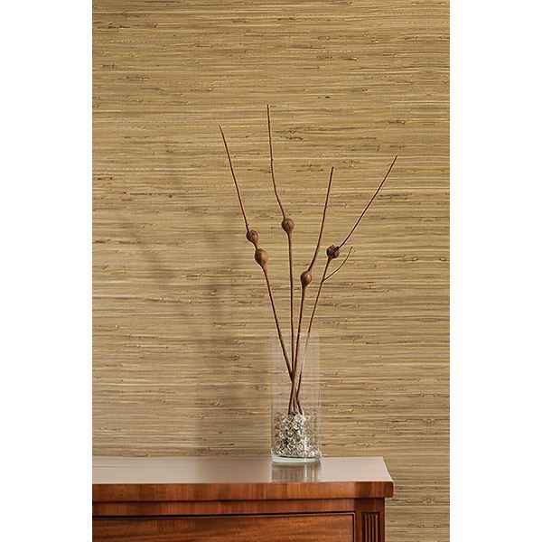 Mayu Taupe Grasscloth Wallpaper - York Wallcoverings - 53-65622 - York Wallcoverings Wallpaper