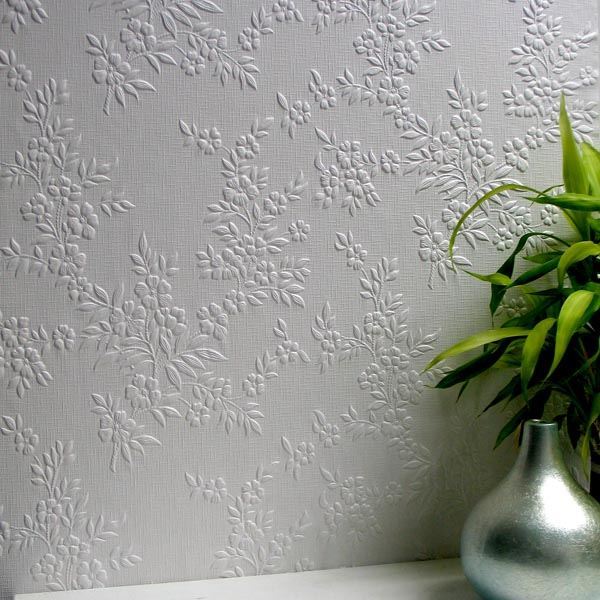 portland-white-paintable-anaglypta-original-wallpaper-york-wallcoverings-437-rd341 - York Wallcoverings Papel pintado