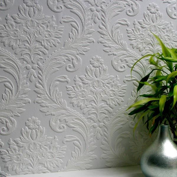high-trad-white-paintable-textured-vinyl-wallpaper-york-wallcoverings-437-rd80027 - York Wallcoverings Papel pintado