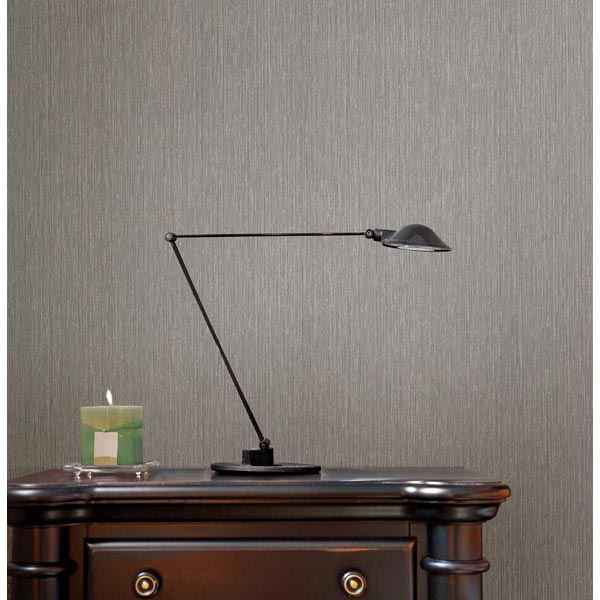 Linus Pewter Fine String Wallpaper - York Wallcoverings - 499-65069