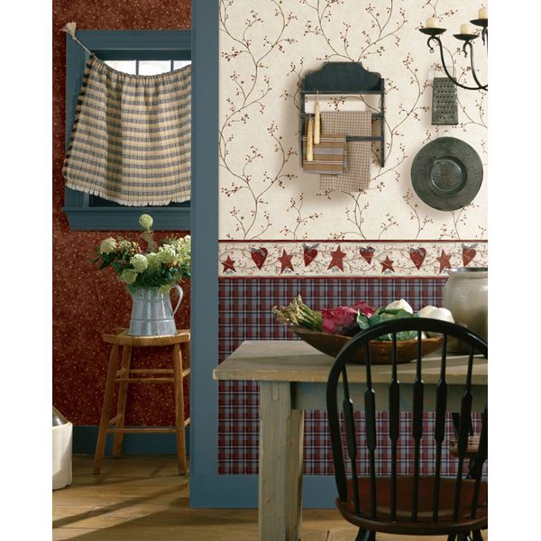 felicia-rose-star-berry-vine-wallpaper-york-wallcoverings-pur44034 - York Wallcoverings Papel pintado