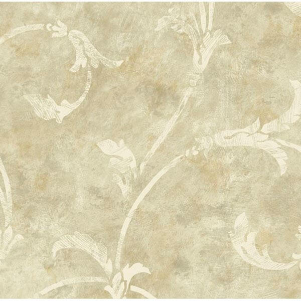 bronze-scroll-wallpaper-york-wallcoverings-hav40834 - York Wallcoverings Wallpaper