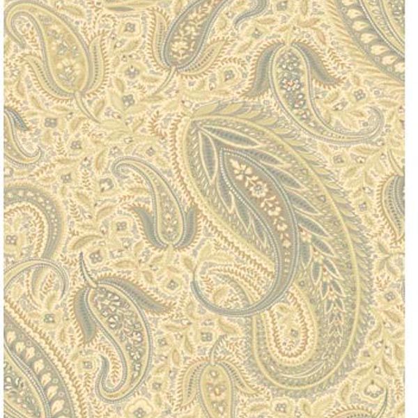 Beige Modern Paisley Wallpaper - York Wallcoverings - MG33015 - York Wallcoverings Wallpaper