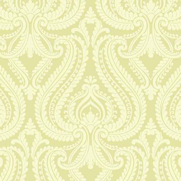 Imperial Green Modern Damask Wallpaper - York Wallcoverings - 2535-20623