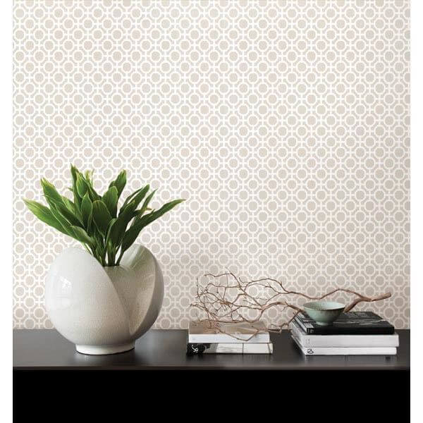 beatrix-grey-modern-geometric-wallpaper-york-wallcoverings-2532-20420 - York Wallcoverings Papel pintado