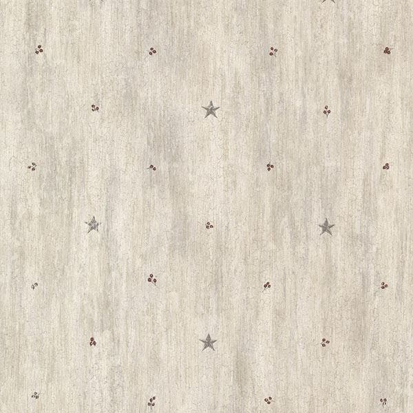 bryndle-grey-barnstar-sprigs-wallpaper-york-wallcoverings-ctr090611 - York Wallcoverings Wallpaper