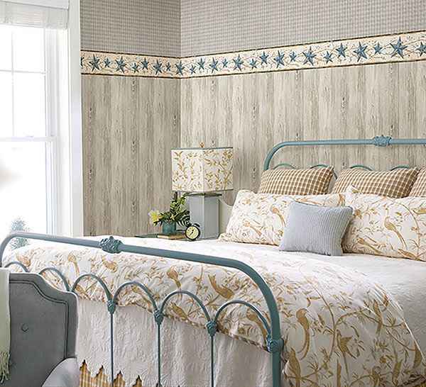 June Blue Heritage Tin Star Wallpaper - York Wallcoverings - CTR65366B - York Wallcoverings Wallpaper