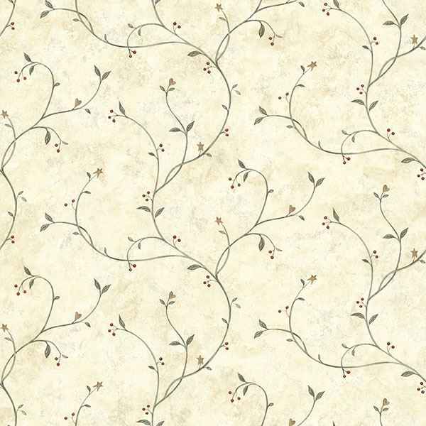 Peyton Green Tin Star Trail Wallpaper - York Wallcoverings - CTR09154