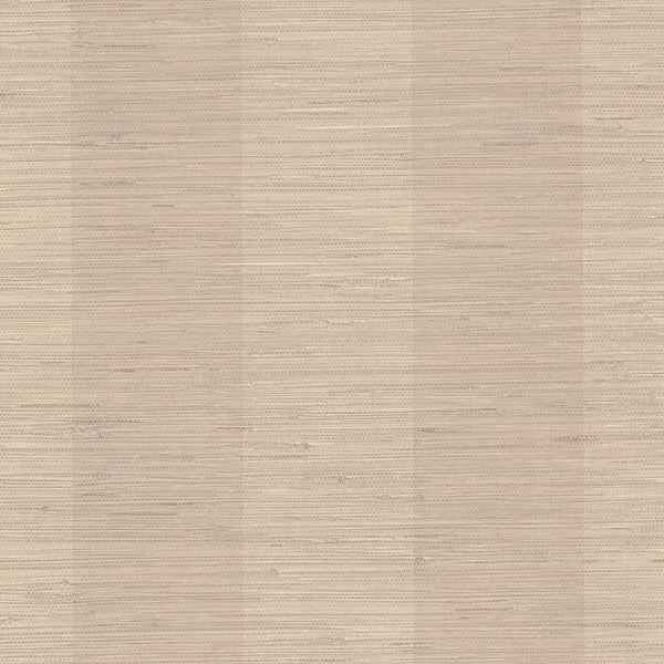 Oakland Mauve Grasscloth Stripe Wallpaper - York Wallcoverings - SRC256014