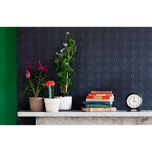 Deco Paradiso White Luxury Vinyl Paintable Wallpaper - York Wallcoverings - RD576 - York Wallcoverings Wallpaper
