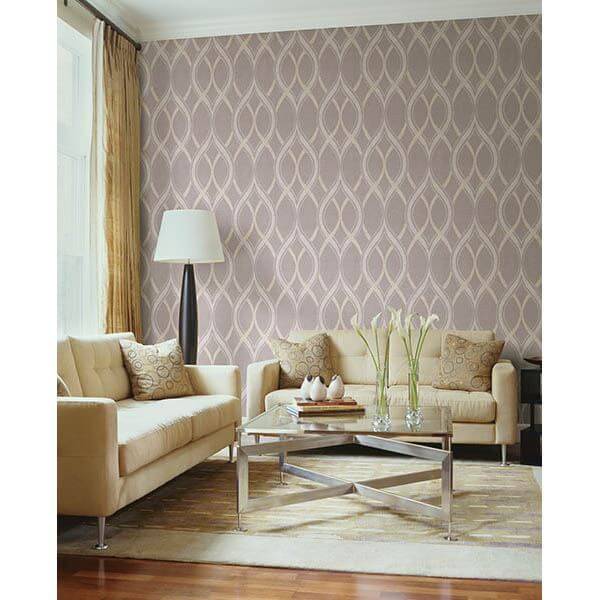 frequency-lavender-ogee-wallpaper-york-wallcoverings-2625-21852 - York Wallcoverings Wallpaper