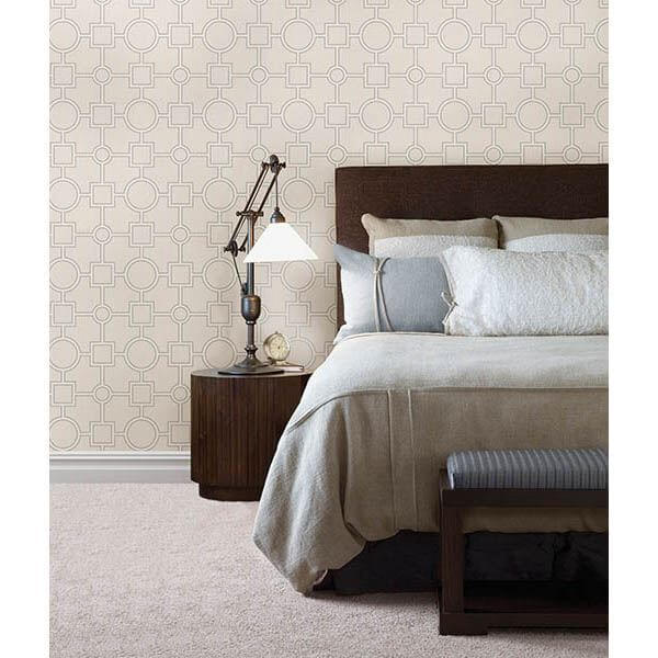 matrix-light-grey-geometric-wallpaper-york-wallcoverings-2625-21809 - York Wallcoverings Wallpaper