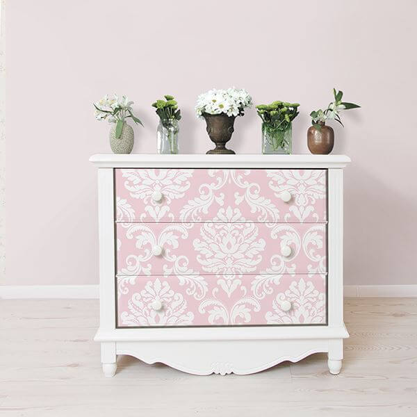 Pink Ariel Peel and Stick Wallpaper - York Wallcoverings - NU1397 - York Wallcoverings Wallpaper