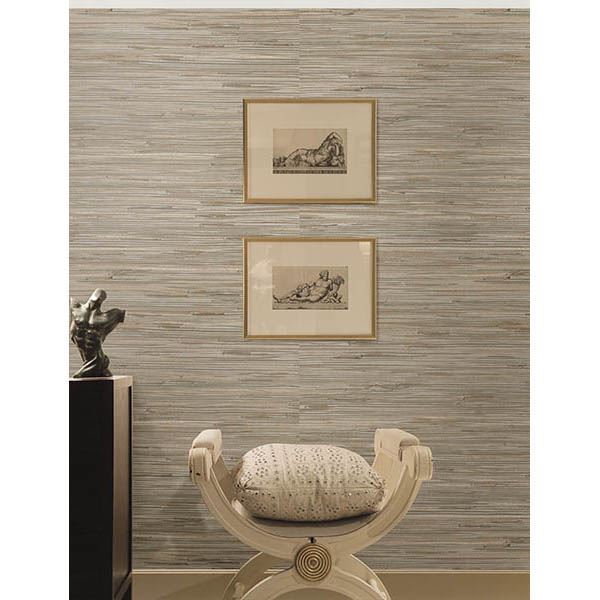 Heiki Light Grey Grasscloth Wallpaper - York Wallcoverings - 2693-30273 - York Wallcoverings Wallpaper