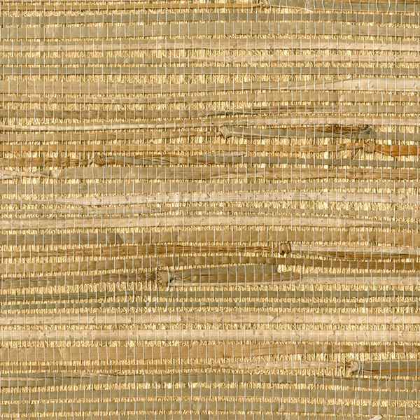 Zoho Neutral Foil Grass Wallpaper - York Wallcoverings - 2693-30271