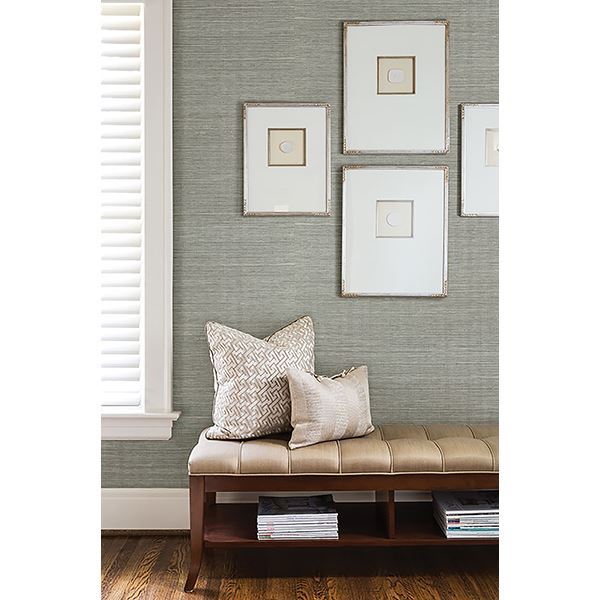 barbora-aqua-grasscloth-wallpaper-york-wallcoverings-2622-30226 - York Wallcoverings Wallpaper