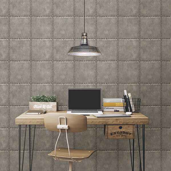 Silver Sheet Metal Wallpaper - York Wallcoverings - 2701-22343 - York Wallcoverings Wallpaper