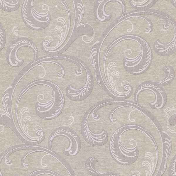 Gilly Purple Scroll Wallpaper - York Wallcoverings - 2686-65887