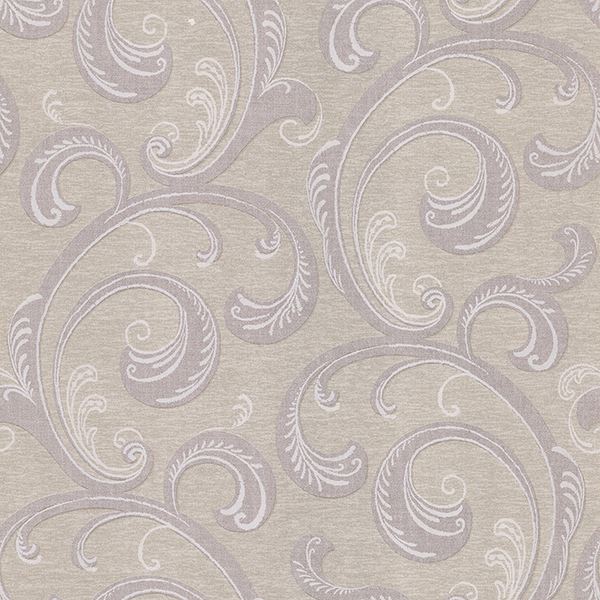 gilly-purple-scroll-wallpaper-york-wallcoverings-2686-65887 - York Wallcoverings Papel pintado
