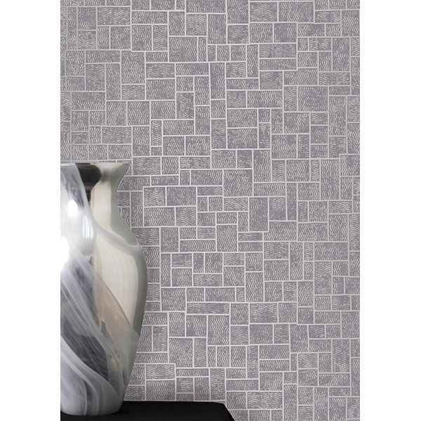 Etude Purple Geometric Wallpaper - York Wallcoverings - 2683-23023 - York Wallcoverings Wallpaper