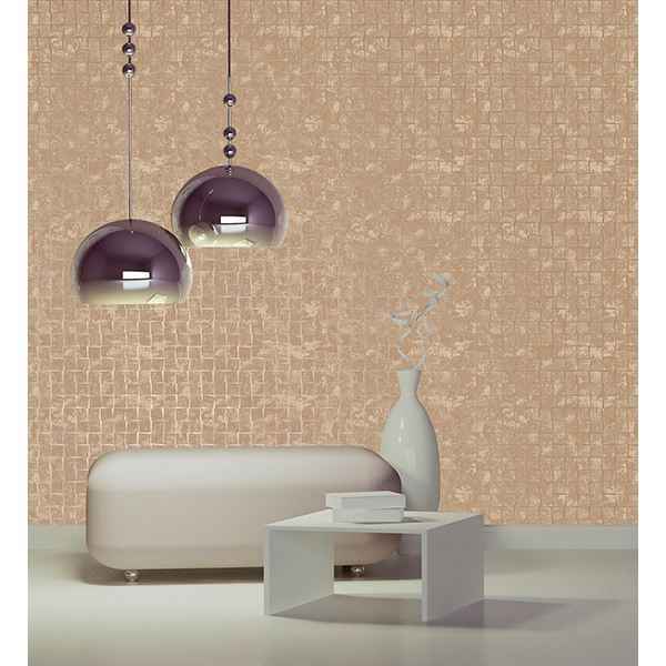 Cubist Copper Geometric Wallpaper - York Wallcoverings - 2683-23004 - York Wallcoverings Wallpaper