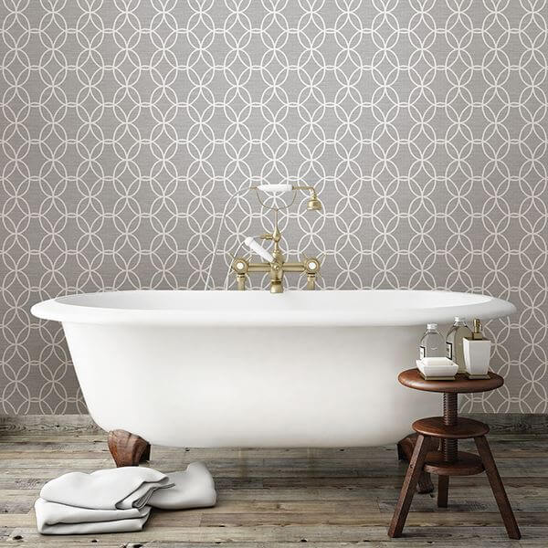 network-grey-links-wallpaper-york-wallcoverings-2697-78042 - York Wallcoverings Papel pintado