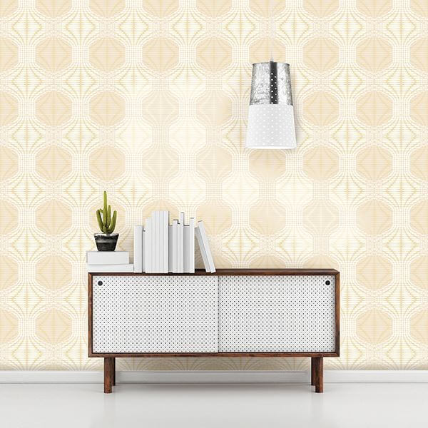 optic-gold-geometric-wallpaper-york-wallcoverings-2697-22633 - York Wallcoverings Wallpaper