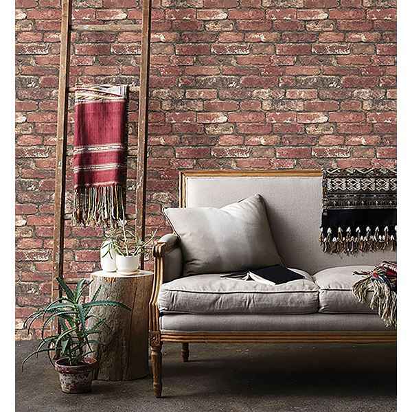 Loft Red Brick Wallpaper - York Wallcoverings - FD23287 - York Wallcoverings Wallpaper