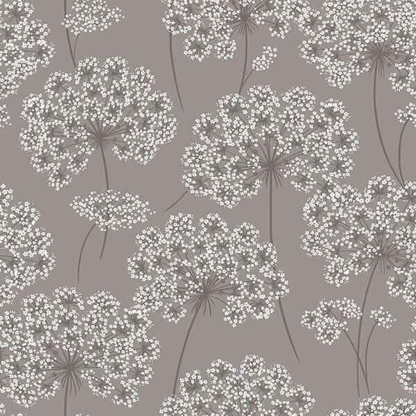Angelica Grey Peel and Stick Wallpaper - York Wallcoverings - NU1693 - York Wallcoverings Wallpaper