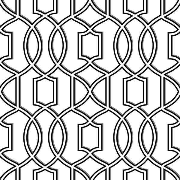 Uptown Trellis Blackwhite Peel and Stick Wallpaper - York Wallcoverings - NU1696 - York Wallcoverings Wallpaper