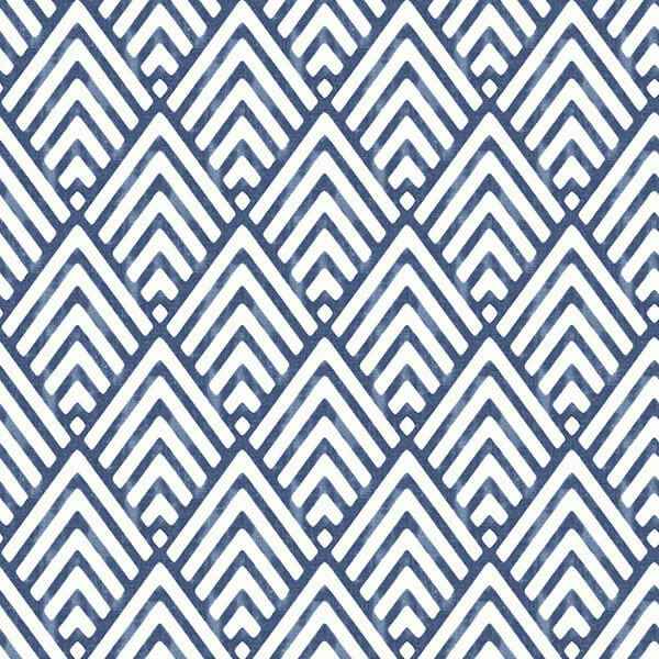 Arrowhead Deep Blue Peel and Stick Wallpaper - York Wallcoverings - NUS1701