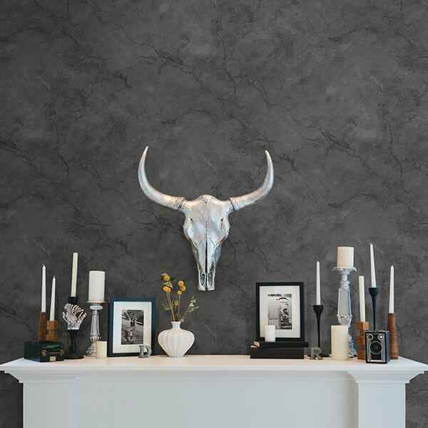 Innuendo Black Marble Wallpaper - York Wallcoverings - 2716-23811 - York Wallcoverings Wallpaper