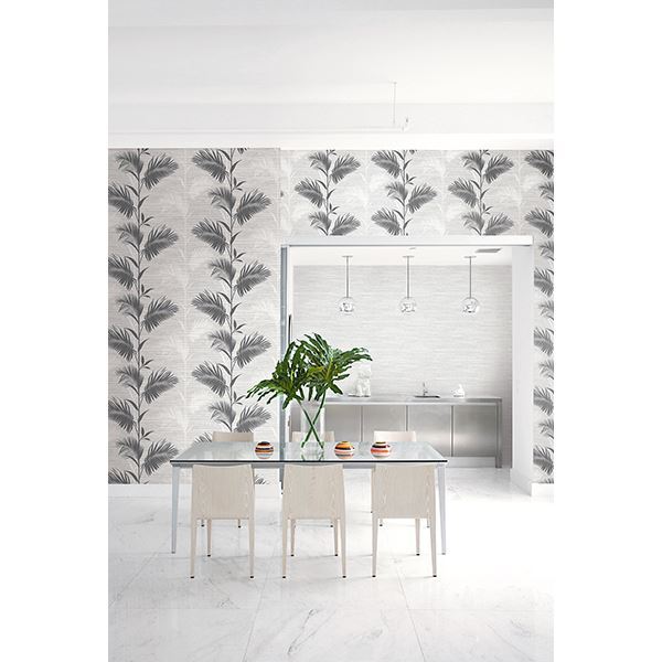 away-on-holiday-black-palm-wallpaper-york-wallcoverings-ps40300 - York Wallcoverings Wallpaper