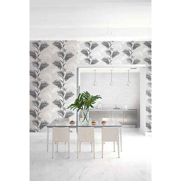 Away on Holiday Black Palm Wallpaper - York Wallcoverings - PS40300 - York Wallcoverings Wallpaper
