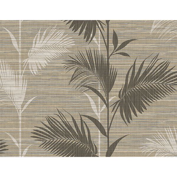 away-brown-palm-wallpaper-york-wallcoverings-ps40306 - York Wallcoverings Papel pintado