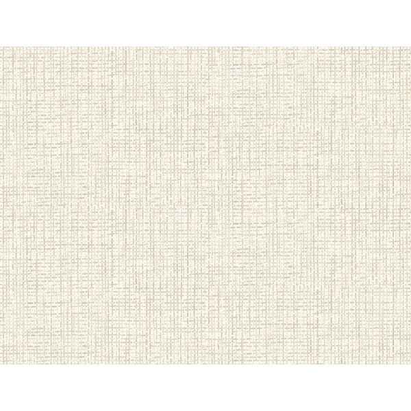 Woven White Grid Wallpaper - York Wallcoverings - PS41302 - York Wallcoverings Wallpaper