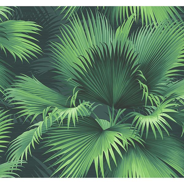 endless-dark-green-palm-wallpaper-york-wallcoverings-ps40104 - York Wallcoverings Papel pintado