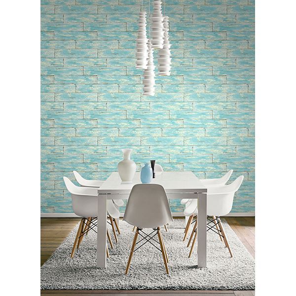 shipwreck-aquamarine-wood-wallpaper-york-wallcoverings-ps41002 - York Wallcoverings Wallpaper