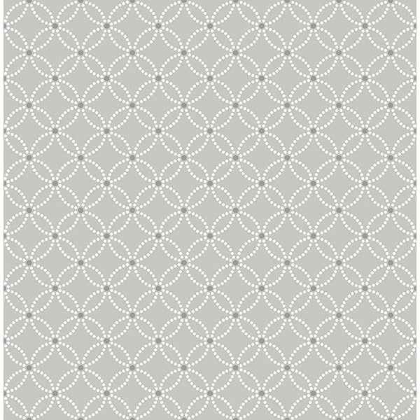 Kinetic Grey Geometric Floral Wallpaper - York Wallcoverings - 2704-21843