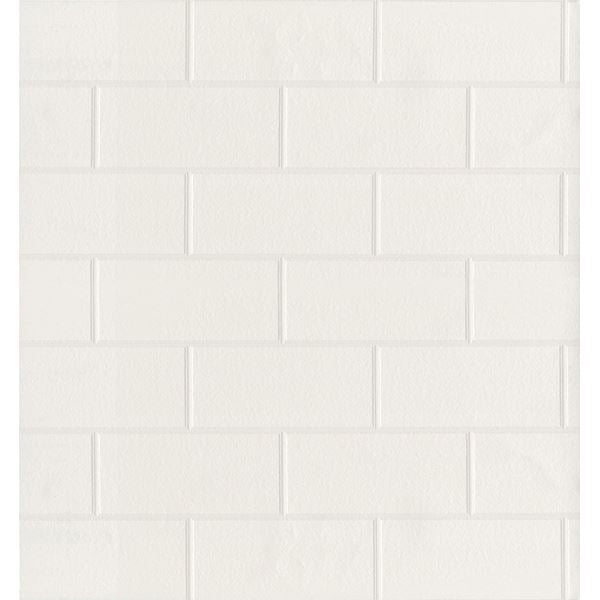 paintable-white-tile-wallpaper-york-wallcoverings-2704-21399 - York Wallcoverings Papel pintado
