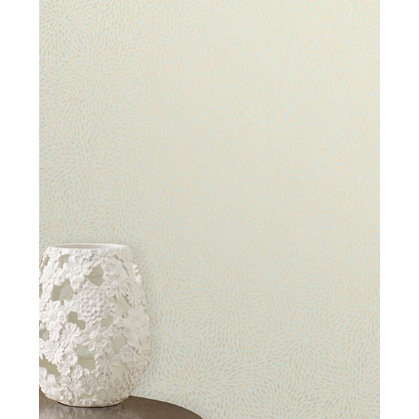 chrysanth-mint-flower-pattern-wallpaper-york-wallcoverings-2704-23033 - York Wallcoverings Papel pintado