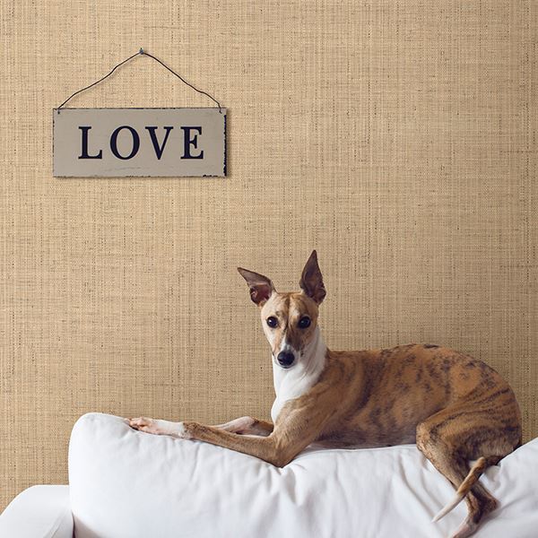 jonus-honey-faux-grasscloth-wallpaper-york-wallcoverings-2741-6011 - York Wallcoverings Wallpaper