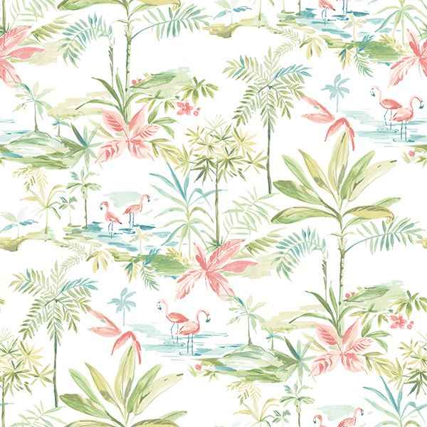 Lagoon Green Watercolor Wallpaper - York Wallcoverings - 3113-12071 - York Wallcoverings Wallpaper