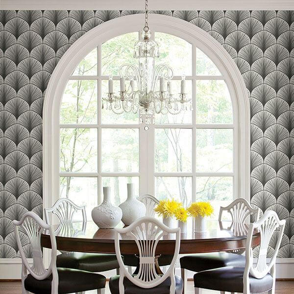 dusk-grey-frond-wallpaper-york-wallcoverings-2763-24230 - York Wallcoverings Papel pintado