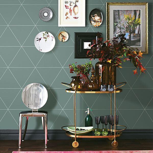 twilight-green-geometric-wallpaper-york-wallcoverings-2763-24225 - York Wallcoverings Wallpaper