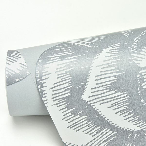 Fanciful Silver Floral Wallpaper - York Wallcoverings - 2763-24240 - York Wallcoverings Wallpaper