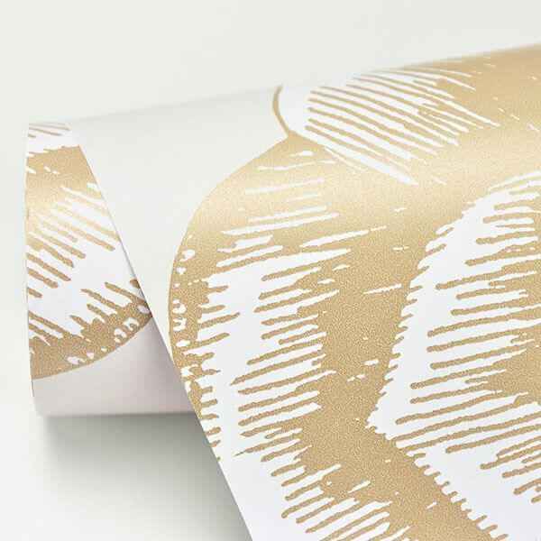 Fanciful Gold Floral Wallpaper - York Wallcoverings - 2763-24241 - York Wallcoverings Wallpaper