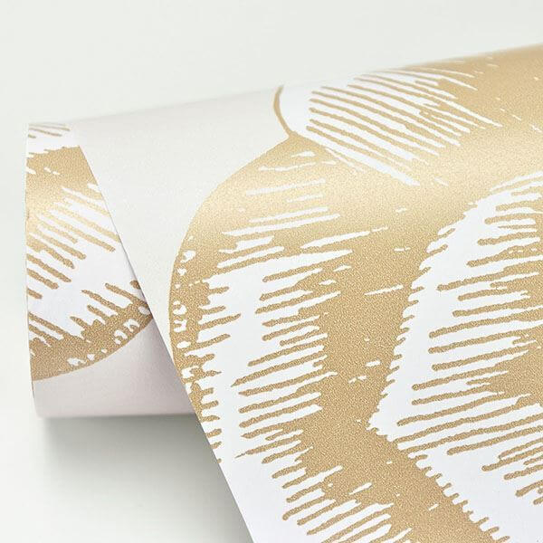 fanciful-gold-floral-wallpaper-york-wallcoverings-2763-24241 - York Wallcoverings Papel pintado