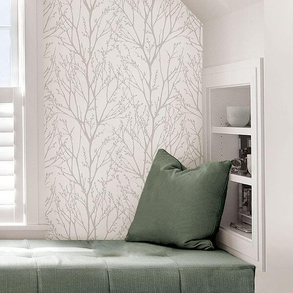 Treetops Peel Stick Wallpaper - York Wallcoverings - NUS2394 - York Wallcoverings Wallpaper