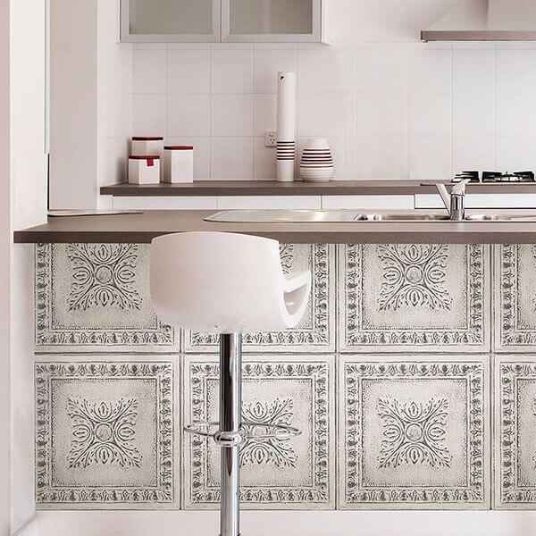 Reclaimed Tin Peel & Stick Wallpaper - York Wallcoverings - NU2495 - York Wallcoverings Wallpaper